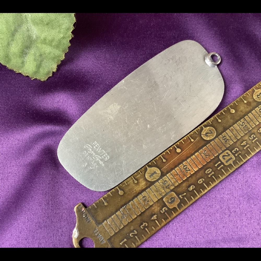 Jorgen Jensen Denmark Pewter Viking Ship #187 Pendant